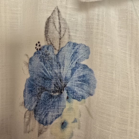 Tommy Bahama White and Yellow Floral Shirt - Picture 3 of 5